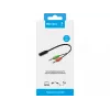 Sandberg adaptér pre headset (mobilný) PC, 2 x 3,5 mm, konektor samec, 3,5 mm, konektor samica, čierny
