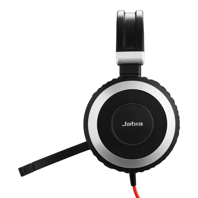 Jabra Evolve 80 MS stereo, káblový, kancelária/call centrum, 646 g, headset, čierny
