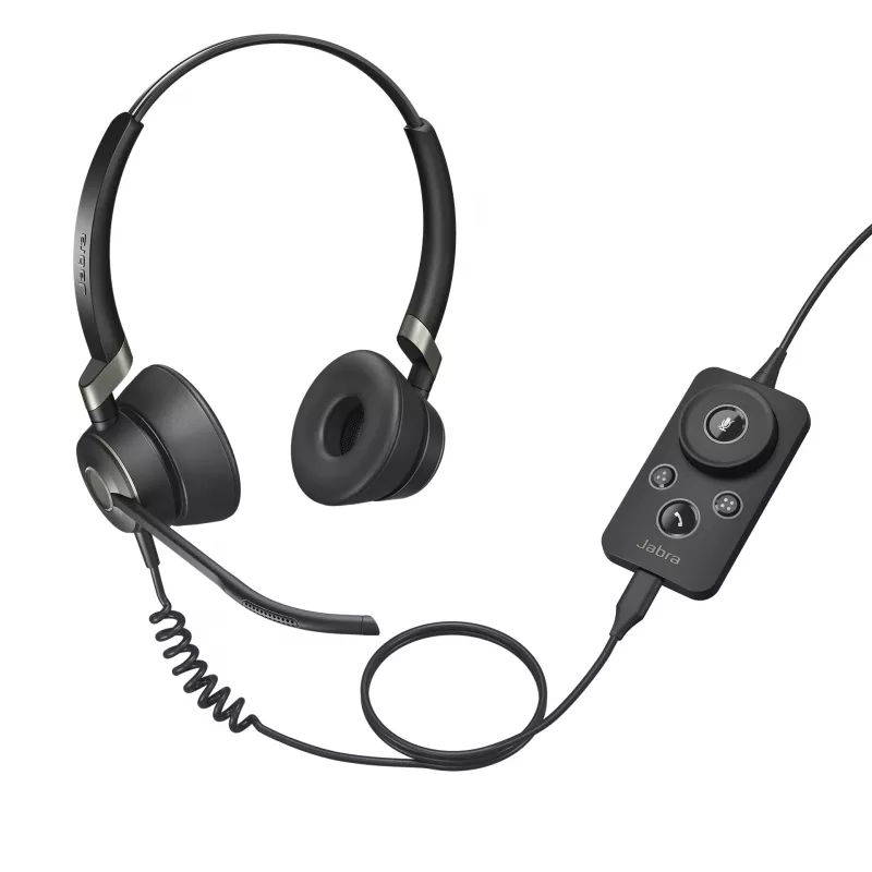 Jabra Engage 50 Stereo, káblový, kancelária/call centrum, 20 - 20000 Hz, 96 g, headset, čierny