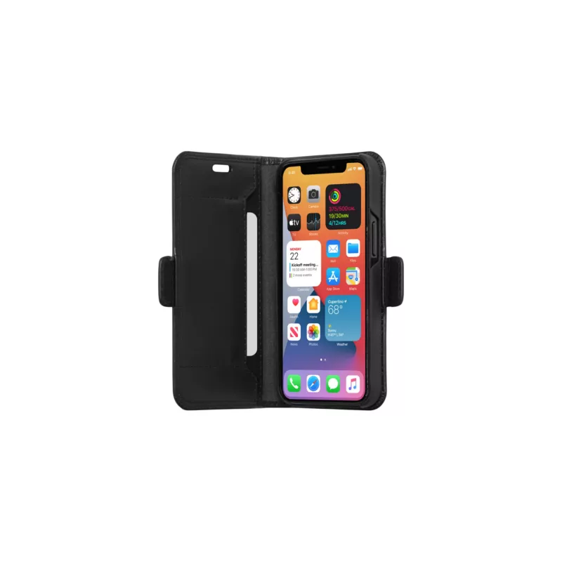 Puzdro na peňaženku dbramante1928 Copenhagen tenké iPhone 12 mini čierne