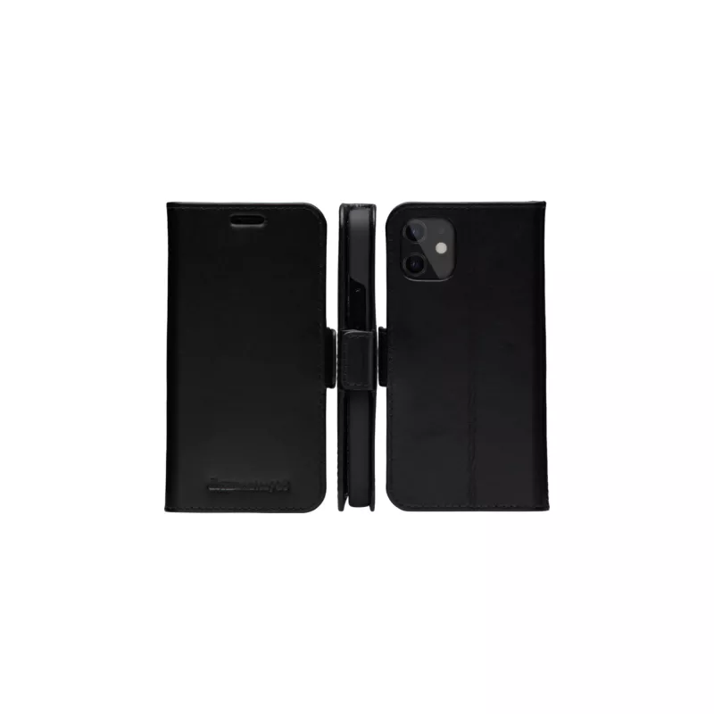 Puzdro na peňaženku dbramante1928 Copenhagen tenké iPhone 12 mini čierne