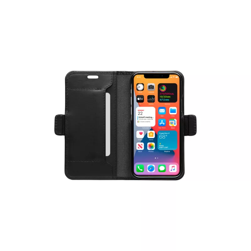 Puzdro na peňaženku dbramante1928 Copenhagen tenké iPhone 12 mini čierne