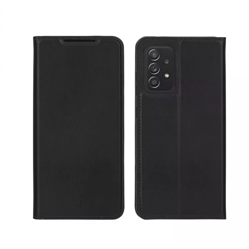 Puzdro s klopou dbramante1928 Galaxy A52/A52S čierne 3 priehradky na karty