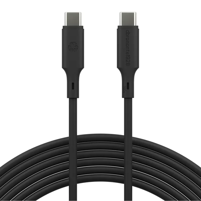 dbramante1928 Bulk - IT - kábel - 3m USB-C/USB-C 100W - čierny, 3 m, USB C, USB C, USB 2.0, 0,48 Gbit/s, čierny