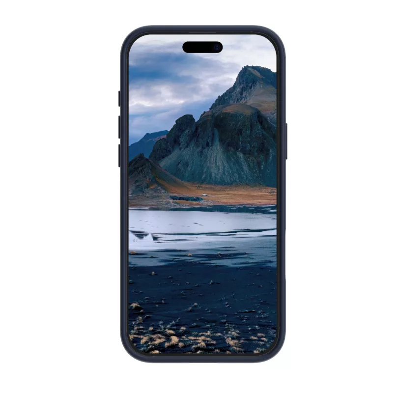 dbramante1928 Iceland Ultra D3O Zadný kryt MagSafe so stojanom, iPhone 16 Pro Max, modrý