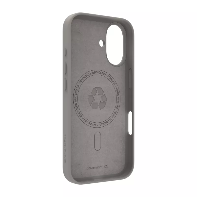 Puzdro na mobil dbramante1928 Roskilde MS Kick ICON pre Apple iPhone 17, monochromatická sivá, stojan na stôl