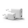 Nástenná nabíjačka dbramante re-charge Pro — 2× USB-C 25W, 110–240V, biela