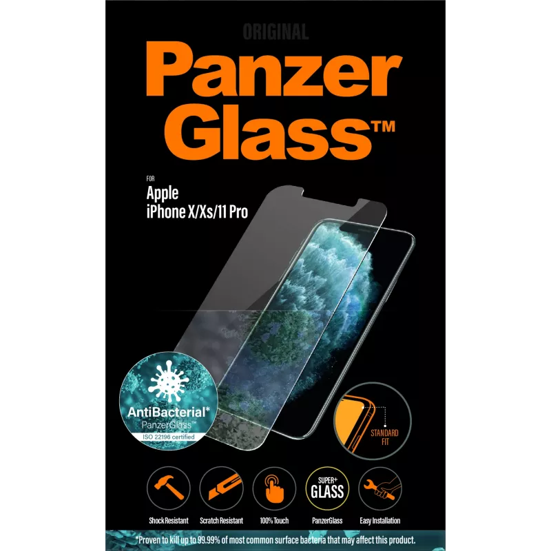 PanzerGlass® ochrana displeja iPhone 11 Pro | Xs | X | Standard Fit