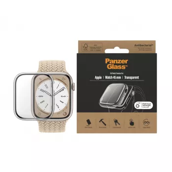 PanzerGlass Ochranná fólia Full Body pre Apple Watch Series 9/8/7 45 mm, priehľadná (3659)