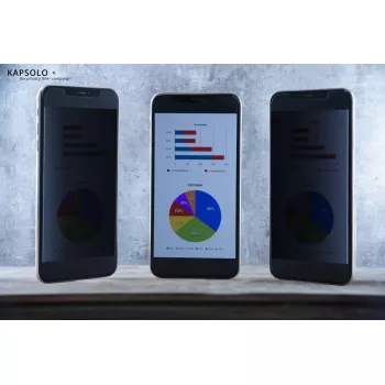 Filter proti videniu Kapsolo pre iPhone 13 Pro Max — 2-cestná samolepiaca, 6,7 palca (17 cm), tvrdosť 3H, 63 % priepustnosť svetla