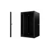 Lanview RWP20U45BL-D rack skriňa 20U nástenný rack čierna