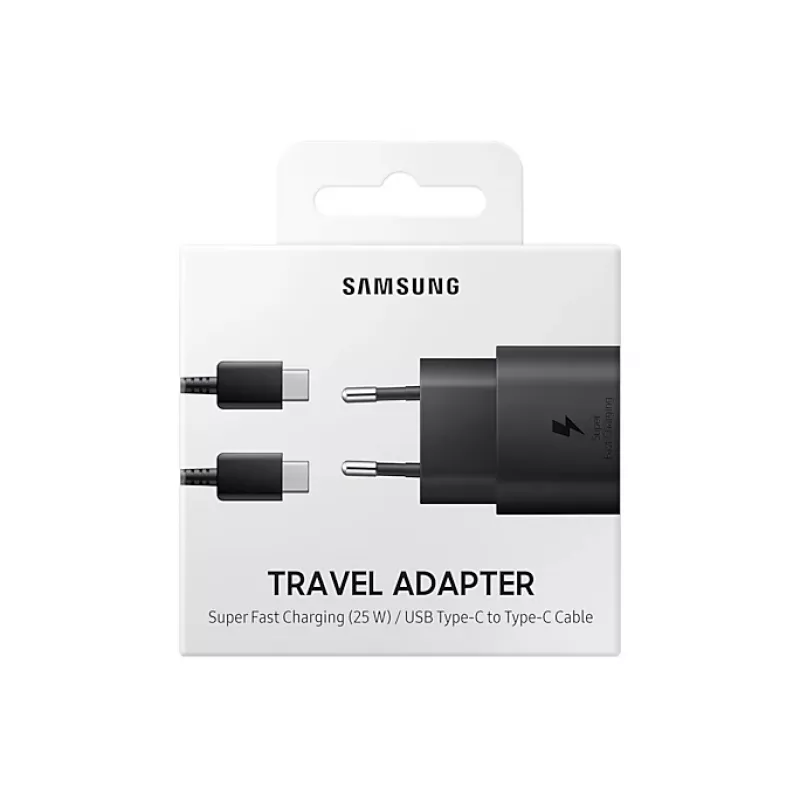 Samsung EP-TA800NBEG napájací zdroj/nabíjačka interiérová/exteriérová 25 W čierna