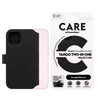 PanzerGlass CARE™ by ® Tango 2-in-1 puzdro s peňaženkou s MagSafe iPhone 15