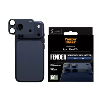 PanzerGlass Fender Deep Blue ochrana kamery pre iPhone 17 Pro