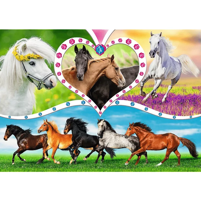 Trefl Puzzle 200 dielikov, Krásne kone (13248)