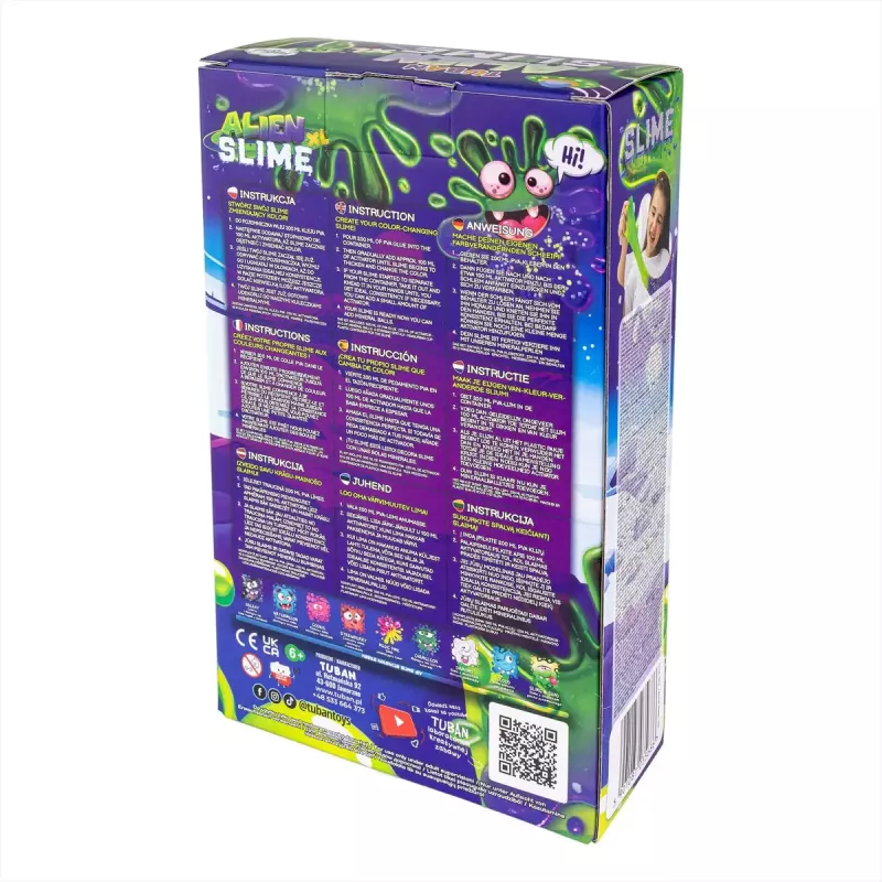 Detská tvorivá súprava TUBAN DIY SLIME ALIEN XL, viacfarebná, od 6 rokov