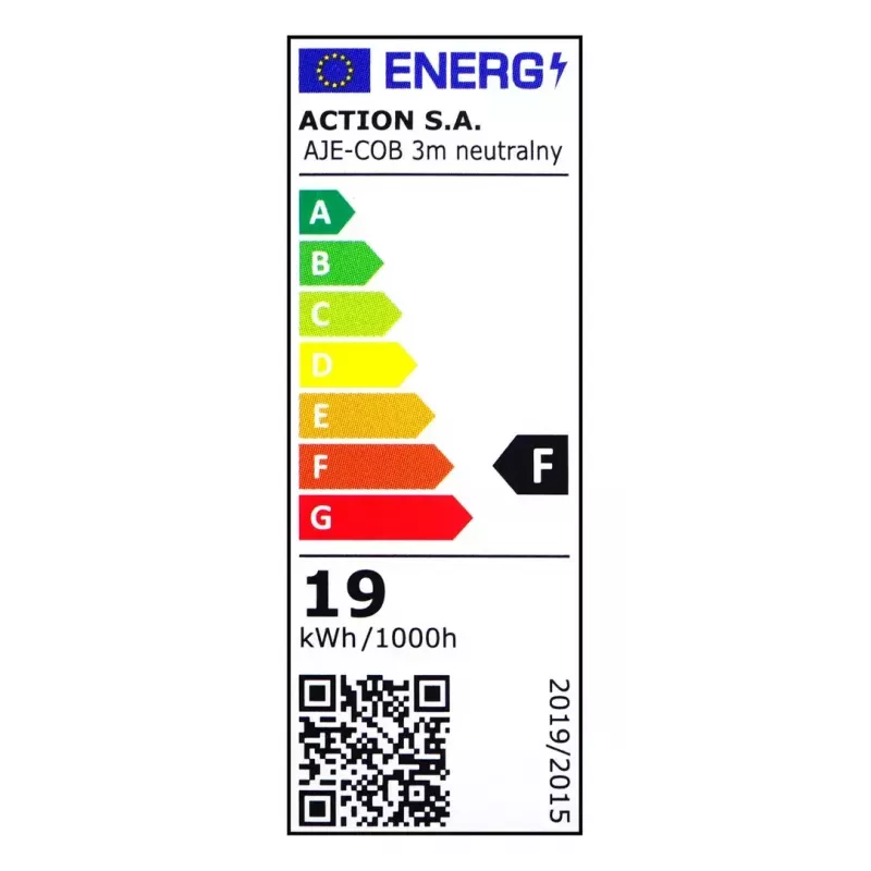 Univerzálny LED pásik ActiveJet AJE-COB 3 m neutrálna biely 1850 lm 19 W IP20
