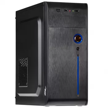 Akyga AK939BL Midi-Tower PC skriňa, ATX / Micro-ATX / Mini-ITX, 2x USB 2.0, bez napájacieho zdroja, čierna