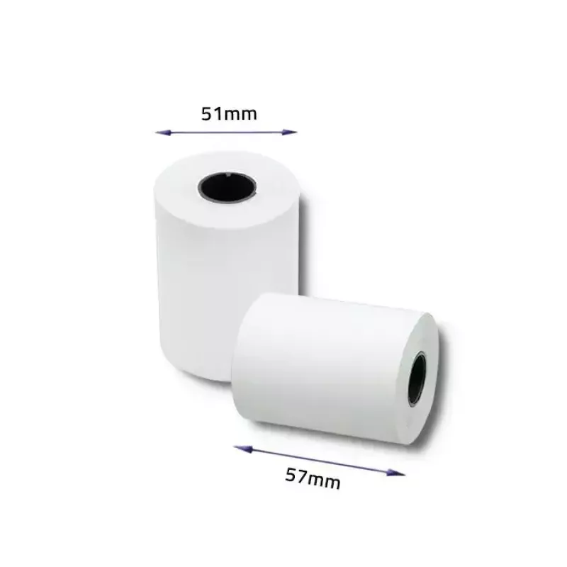 Termopokladničné rolky QOLTEC 57 x 30 mm 55 g/m² bez BPA, jadro 17 mm, 10 ks