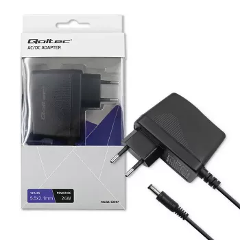 Nabíjačka pre mobilné zariadenia Qoltec 52397 univerzálna čierna AC interiér 2A 220-240V