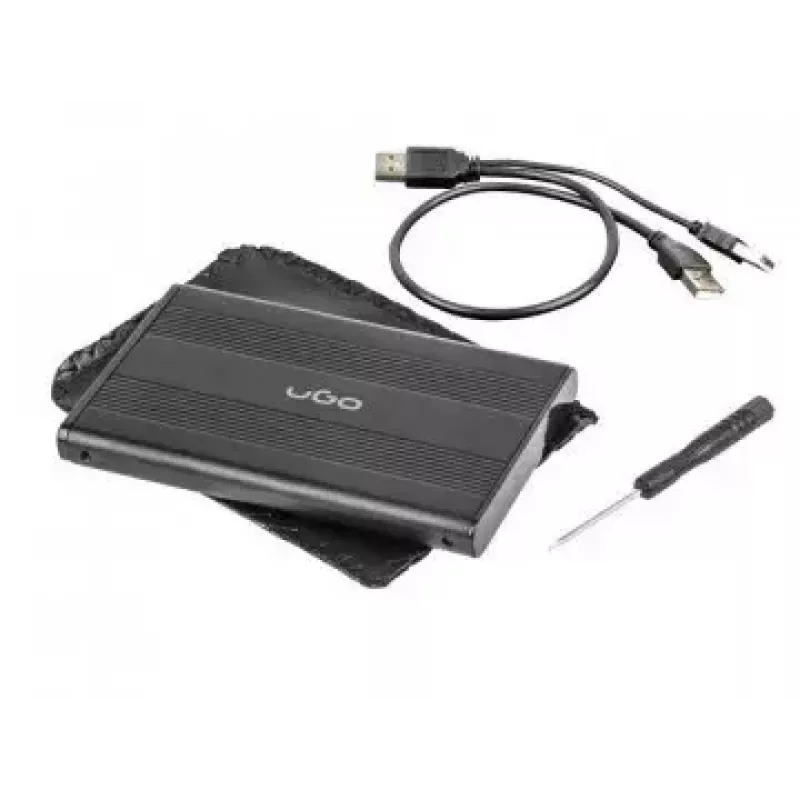 Puzdro na HDD/SSD uGo Marapi S120 čierne 2,5 palca