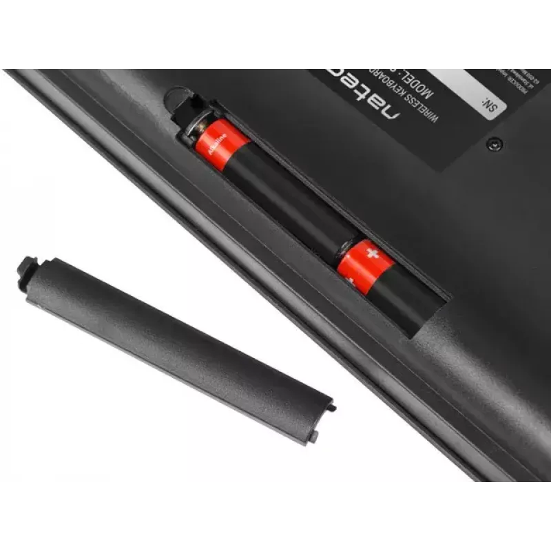 Bezdrôtová sada klávesnice a myši NATEC Stingray NZB-1440 — RF Wireless, Full-Size 108 klávesov QWERTY, US angličtina, čierna