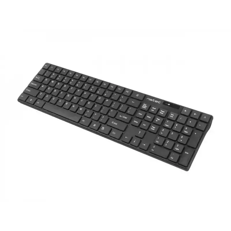 Bezdrôtová sada klávesnice a myši NATEC Stingray NZB-1440 — RF Wireless, Full-Size 108 klávesov QWERTY, US angličtina, čierna