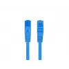 LANBERG sieťový kábel Cat6a RJ-45 na RJ-45 S/FTP LSZH, 1 m, modrý