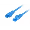 LANBERG sieťový kábel Cat6a RJ-45 na RJ-45 S/FTP LSZH, 1 m, modrý