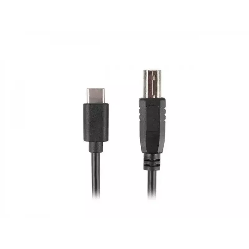 USB 2.0 kábel LANBERG CA-USBA-13CC-0030-BK — USB B na USB C, 3 m, čierny