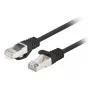 Lanberg PCF6-20CC-0025-BK Patch kábel Cat.6 FTP, 0,25 m, čierny, balenie 10 ks