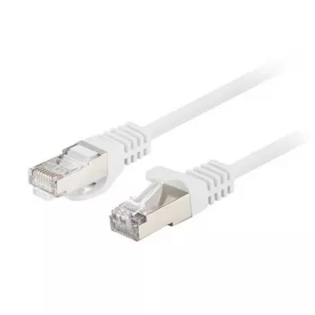 Ethernetový patch kábel LANBERG PCF6-20CC-0100-W Cat6 U/UTP 1 m, CCA vodič, 250 MHz, biely