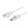 Ethernetový patch kábel LANBERG PCF6-20CC-0100-W Cat6 U/UTP 1 m, CCA vodič, 250 MHz, biely
