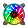 SAVIO FAN-01 Balenie 4 ks ARGB ventilátor 120mm s ovládačom a diaľkovým ovládaním, čierny