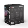 SAVIO FAN-01 Balenie 4 ks ARGB ventilátor 120mm s ovládačom a diaľkovým ovládaním, čierny