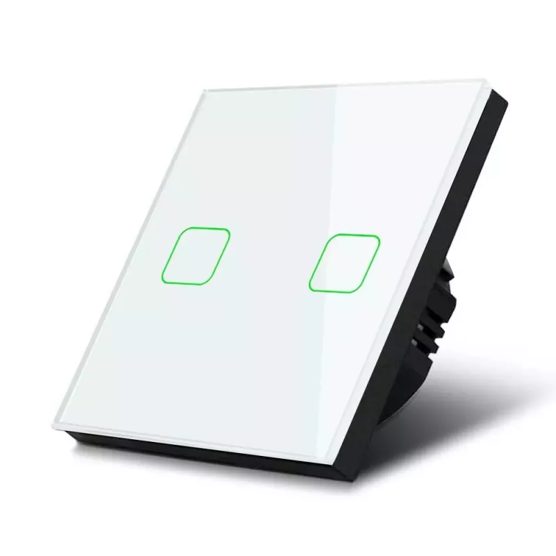 Dotykový vypínač svetla MACLEAN MCE703W, sklenený predný panel, 1-násobný, 220V