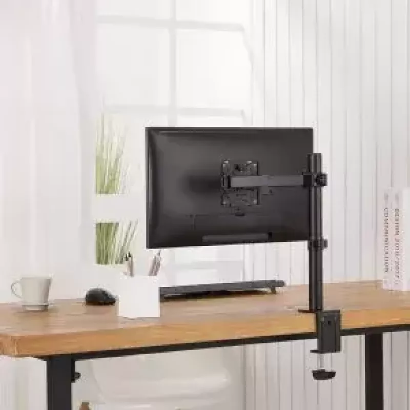 Držiak monitora MACLEAN MC-883 — stolová svorka pre 32 palcov (81,3 cm), VESA 75x100, do 8 kg, čierny