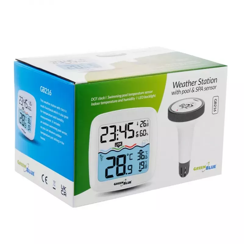 Bezdrôtový senzor teploty bazéna GreenBlue GB216 IPX7 vodotesný, model GB216
