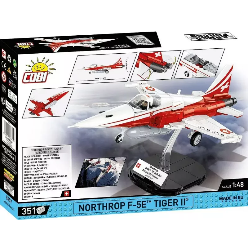 Stavebnica Cobi Northrop F-5E Tiger II model 5857 sada kociek