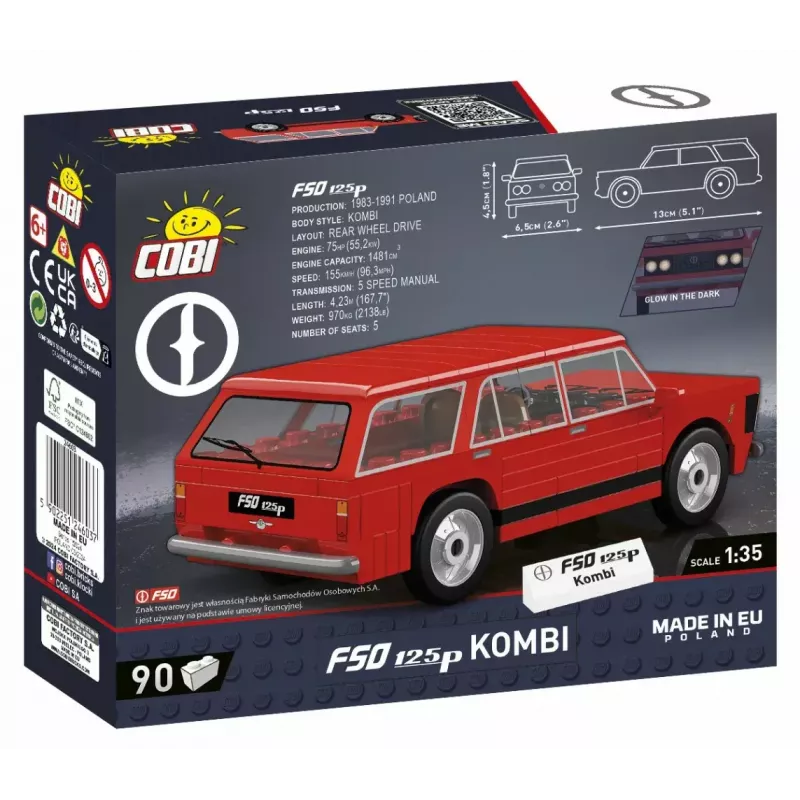 Sada kociek Cobi FSO 125p 90 kociek COBI-24603 – 90 plastových kociek