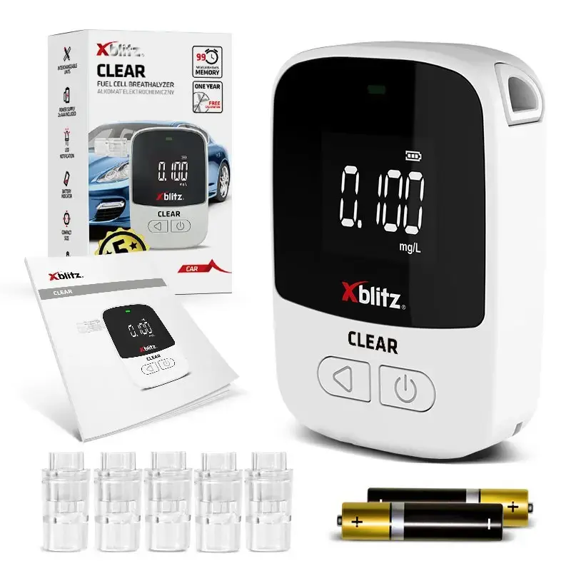 Alkohol tester Xblitz XB-CLEAR ELEKTROCHEMICKÝ senzor, prenosný ručný tester