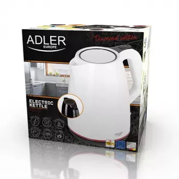 Elektrická kanvica Adler AD 1277 1,7 l 2200 W biela