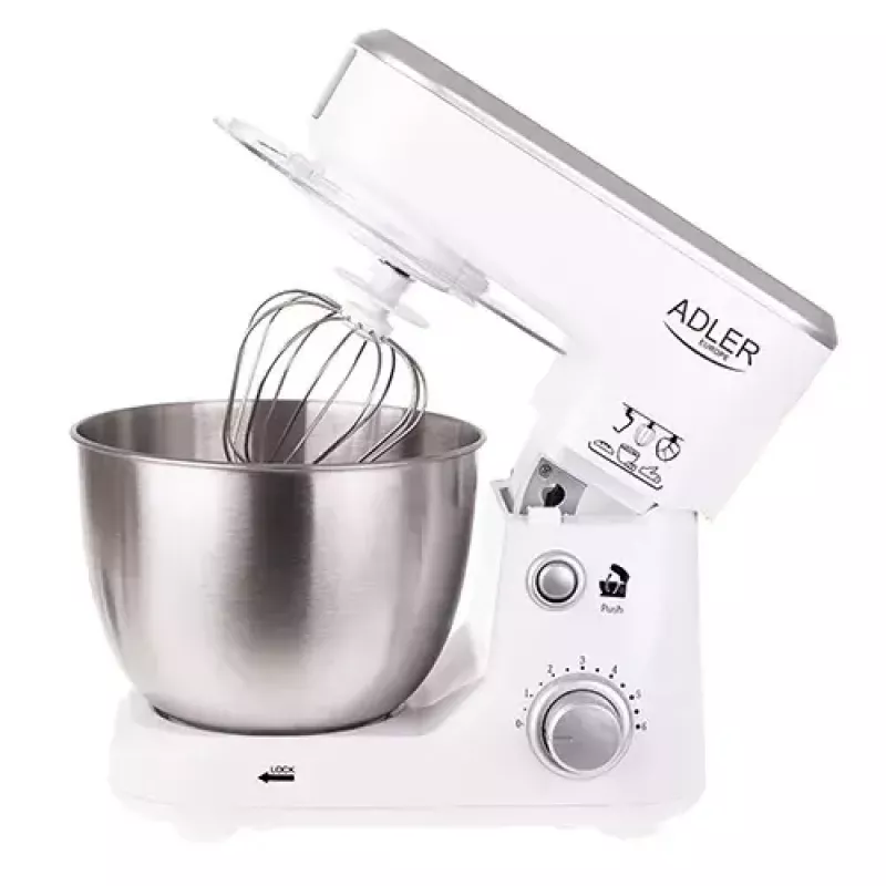 Kuchynský robot Adler AD 4216, 500 W, 4 l nerezová misa, biela