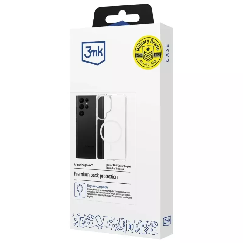 Ochranné puzdro 3MK Armor MagCase pre Samsung Galaxy S25 Ultra – odolné, ľahké, magneticky kompatibilné