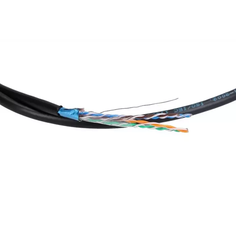 Sieťový kábel Extralink Twisted Pair CAT5E FTP Outdoor s gélom 100 m čierny