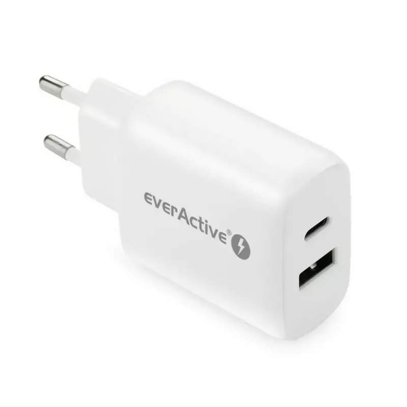 USB-C nabíjačka everActive SC-370Q 25W QC3.0 USB rýchle nabíjanie