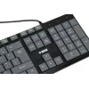 Káblová USB klávesnica IBOX Eris IKC2010G — Full-Size 105 klávesov, USB, sivá/čierna, vodoodolná, 1,8 m kábel