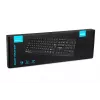 Káblová USB klávesnica IBOX Eris IKC2010B – Full-Size 105 klávesov, USB, odolná voči vode, čierna