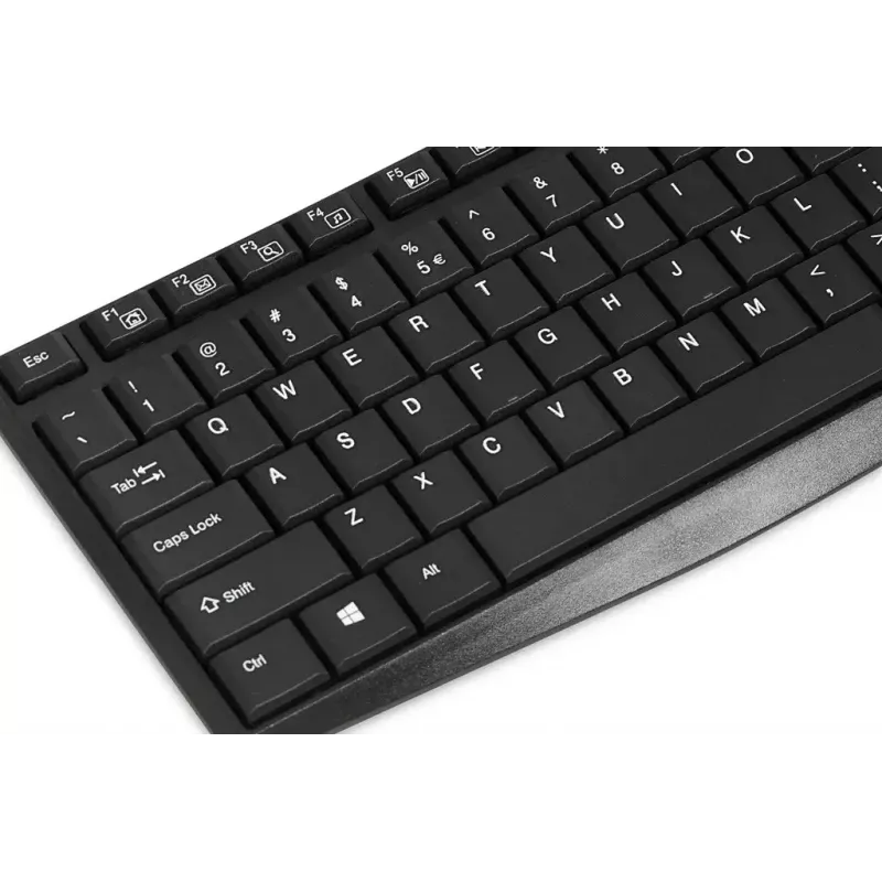 Káblová USB klávesnica IBOX Eris IKC2010B – Full-Size 105 klávesov, USB, odolná voči vode, čierna
