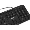 Káblová USB klávesnica IBOX Eris IKC2010B – Full-Size 105 klávesov, USB, odolná voči vode, čierna